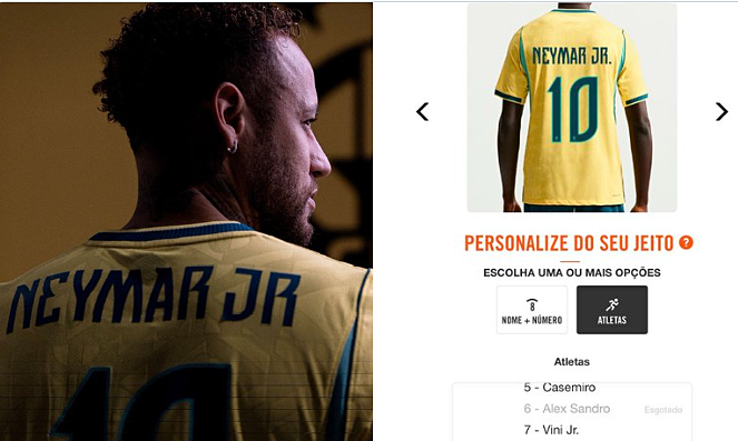 Áo tuyển Brazil in tên Neymar gây tranh cãi vì một dấu chấm: góc nhìn mới cho người chơi Việt - hình ảnh - okfun.vn Áo tuyển Brazil in tên Neymar gây tranh cãi vì một dấu chấm: góc nhìn mới cho người chơi Việt - hình ảnh - okfun.vn