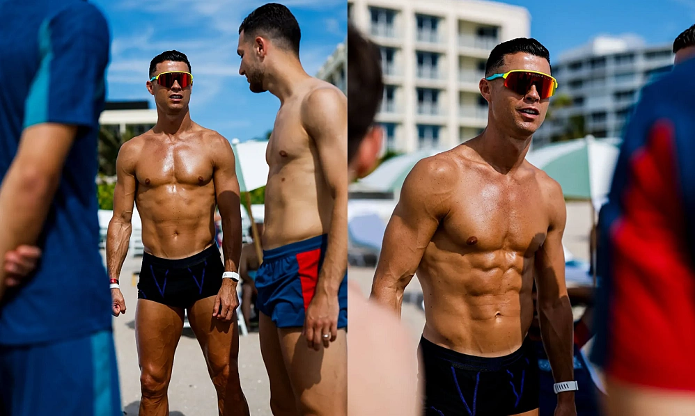 Ronaldo khoe body ‘bất tử’ trên bãi biển Mỹ, fan Việt háo hức cược theo thần tượng - hình ảnh - okfun.vn